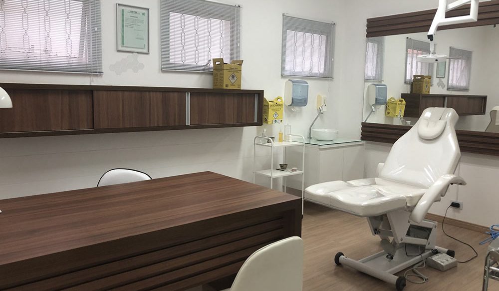 Sala de procedimentos dermatológicos